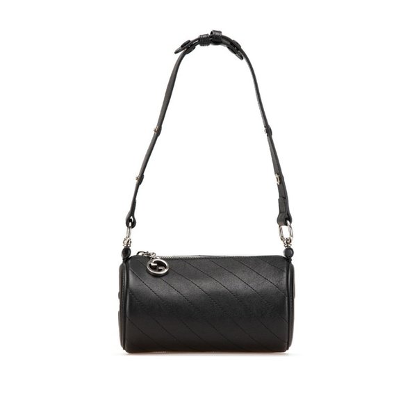 GUCCI Black Leather Shoulder Bag - Picture 1 of 11